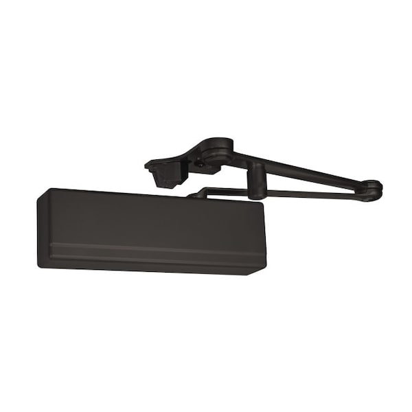 Sargent Hvy Dty Parallel Arm Powerglide Hold Open Door Closer with Compression Stop Sprayed